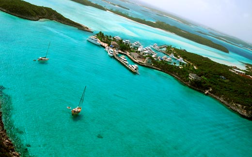 Exuma, from the air