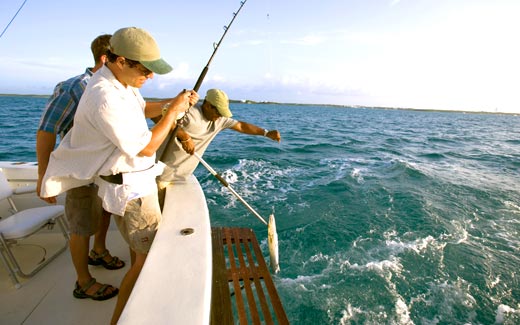 Deep sea fishing in The Exumas, The Bahamas Out Islands