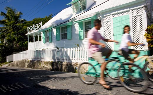 Biking in Dunmore Town